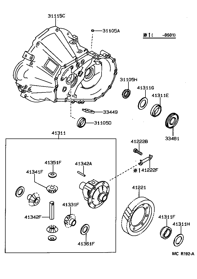  CELICA |  FRONT AXLE HOUSING DIFFERENTIAL