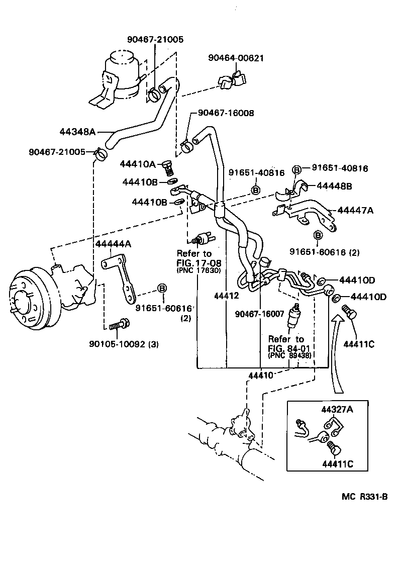  PREVIA |  POWER STEERING TUBE