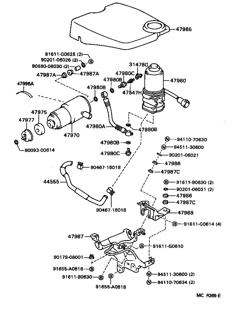  LS400 |  BRAKE TUBE CLAMP