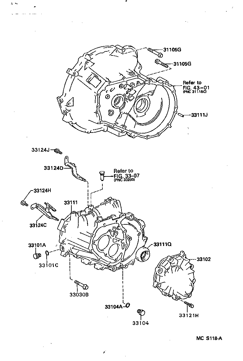  PASEO |  CLUTCH HOUSING TRANSMISSION CASE MTM