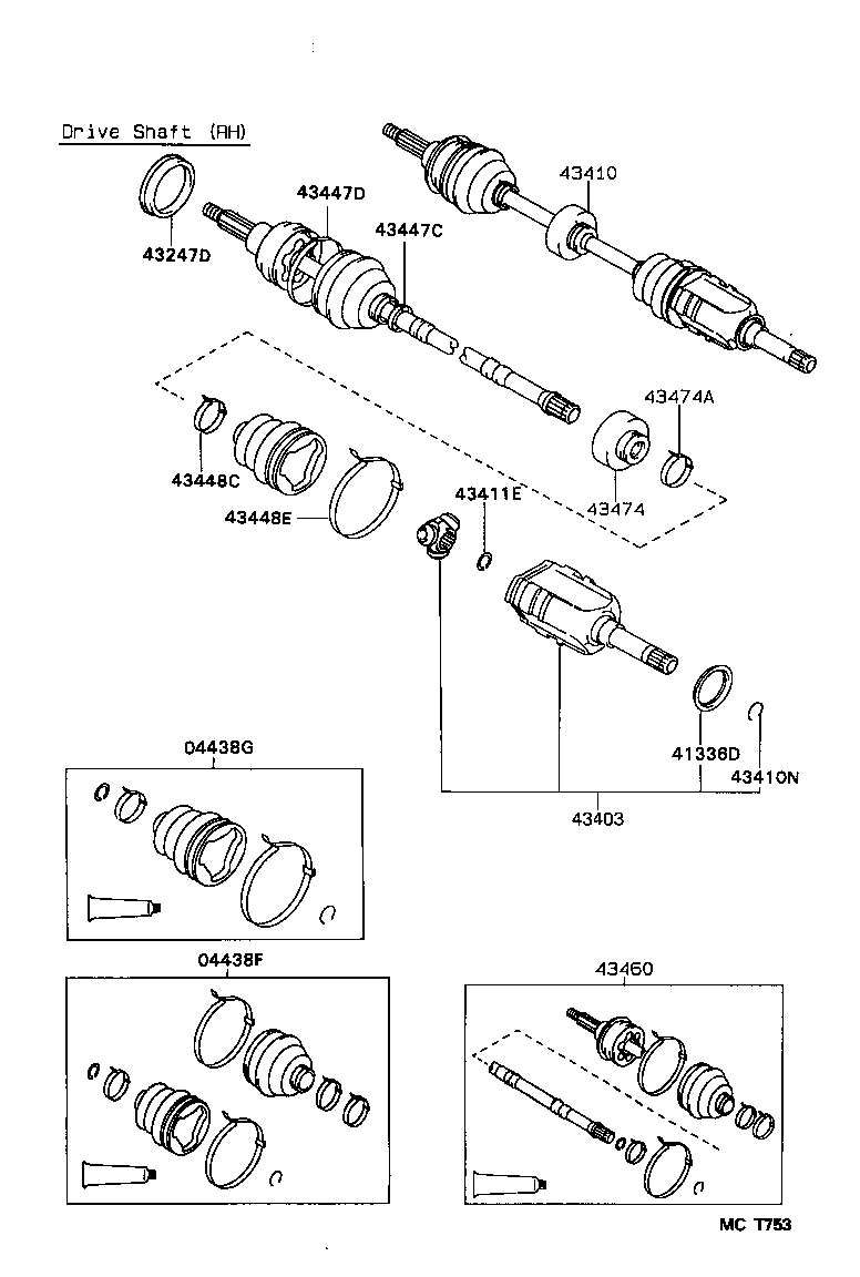  TERCEL |  FRONT DRIVE SHAFT