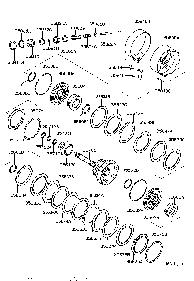  CAMRY JPP |  BRAKE BAND MULTIPLE DISC CLUTCH ATM