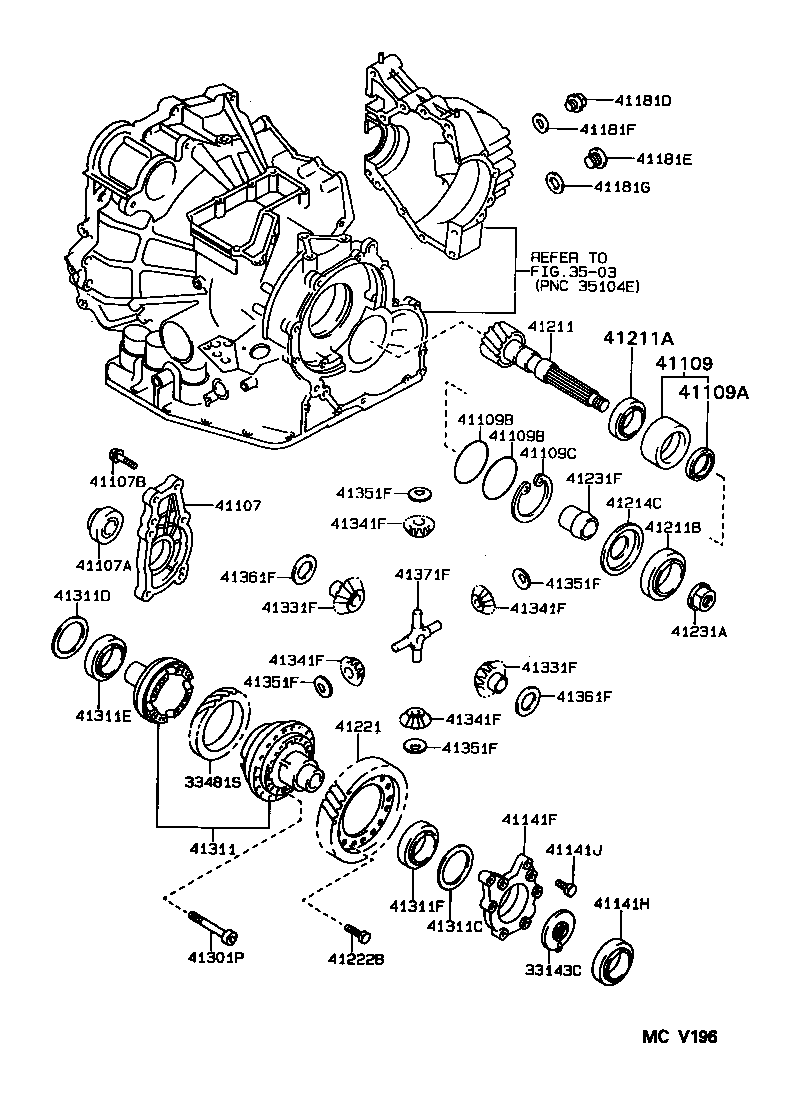  CAMRY JPP |  FRONT AXLE HOUSING DIFFERENTIAL