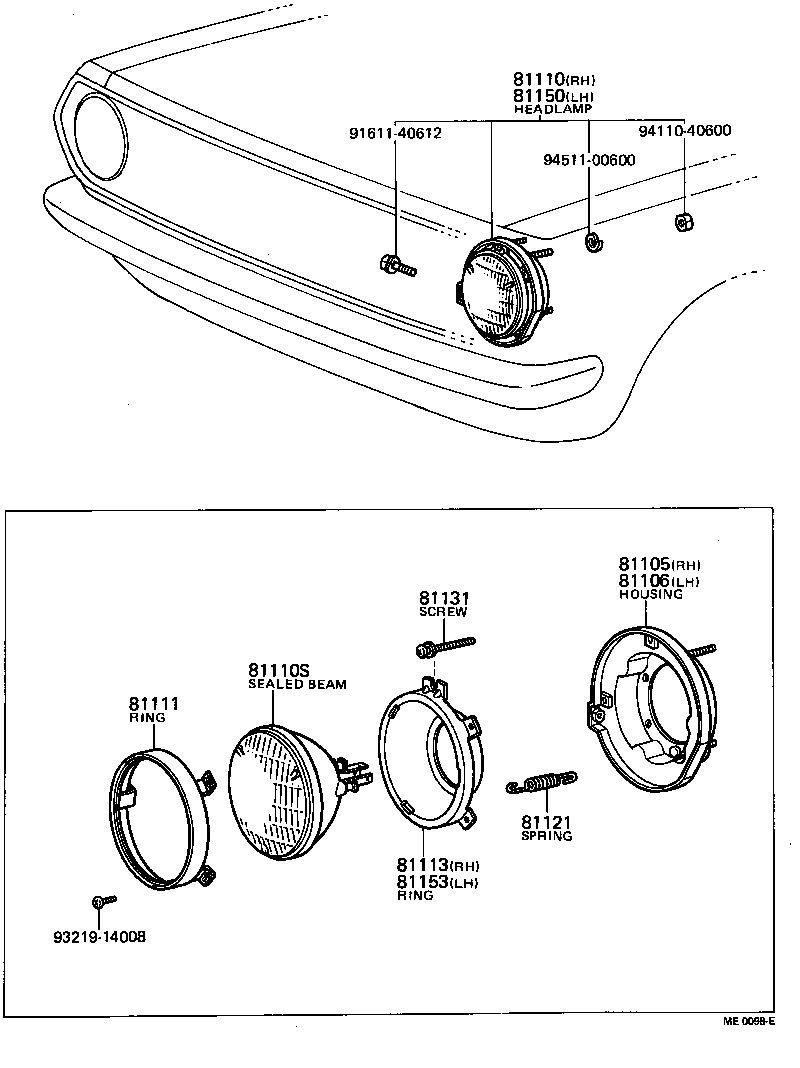  TOYOTA1000 |  HEADLAMP