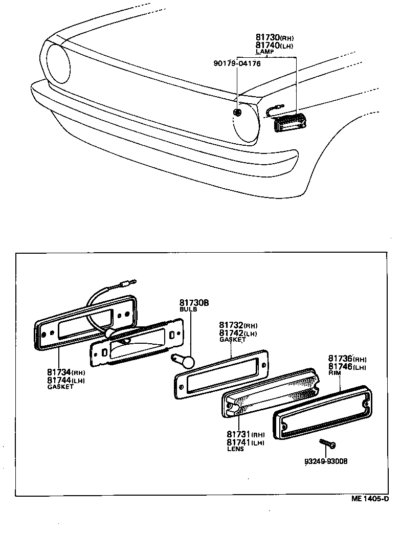  TOYOTA1000 |  SIDE TURN SIGNAL LAMP OUTER MIRROR LAMP