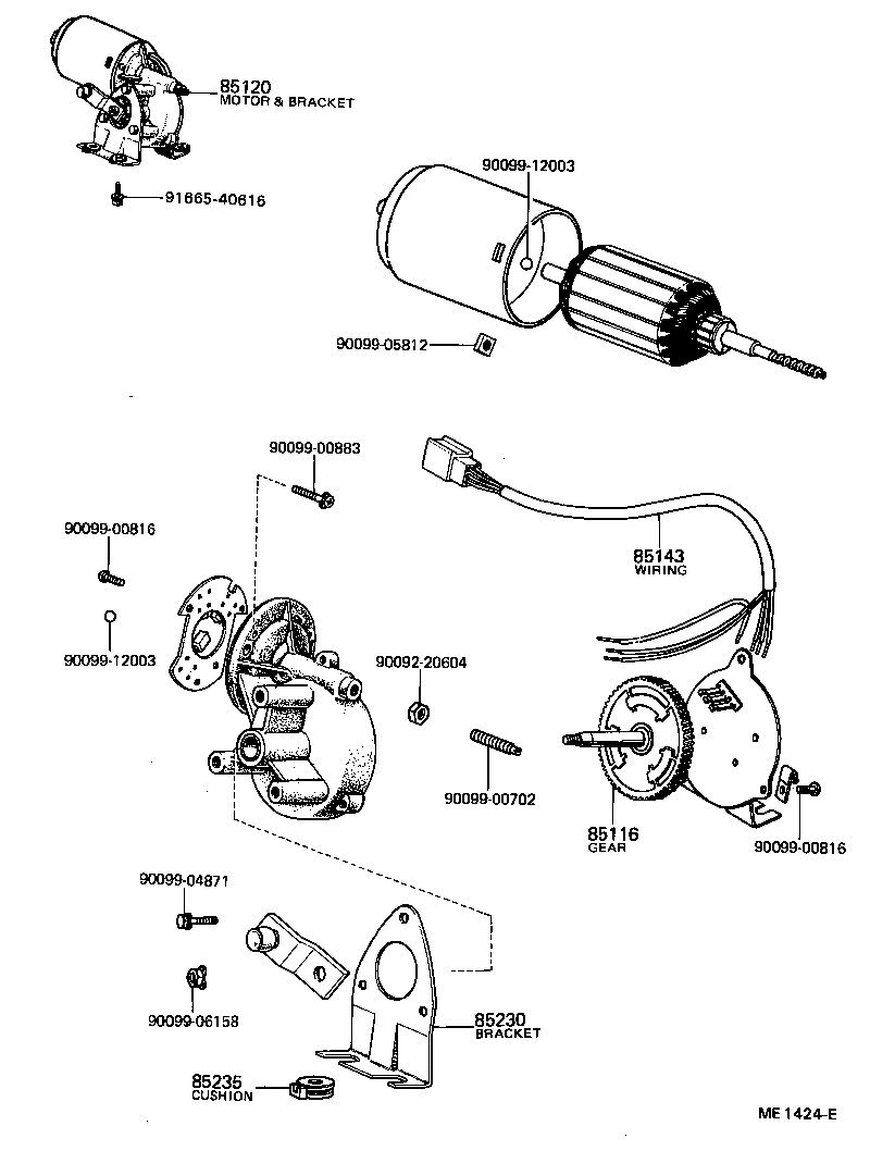  TOYOTA1000 |  WINDSHIELD WIPER