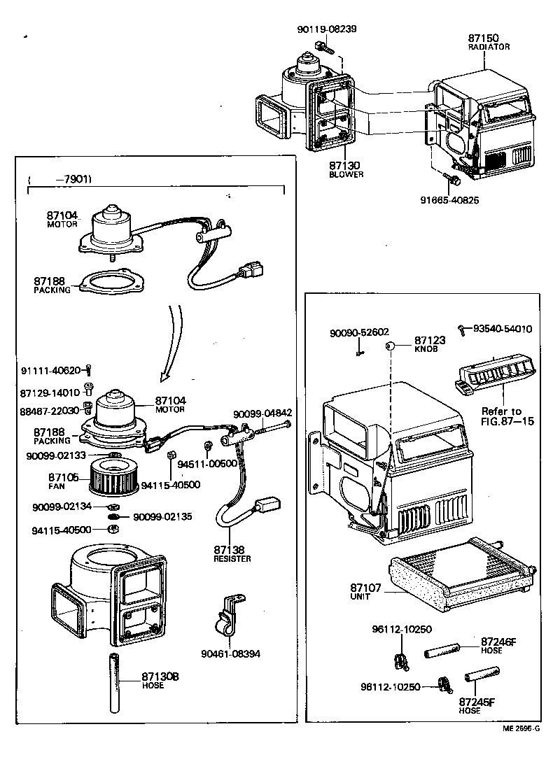  LAND CRUISER 40 50 |  HEATING AIR CONDITIONING HEATER UNIT BLOWER