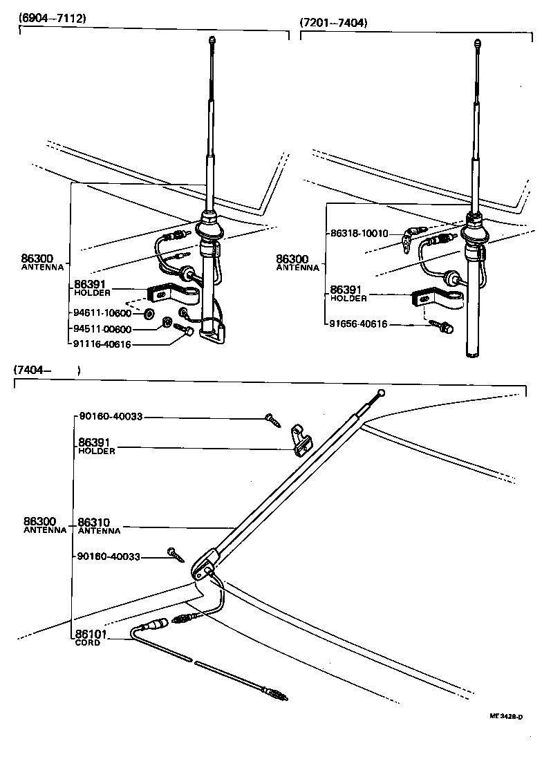  TOYOTA1000 |  ANTENNA