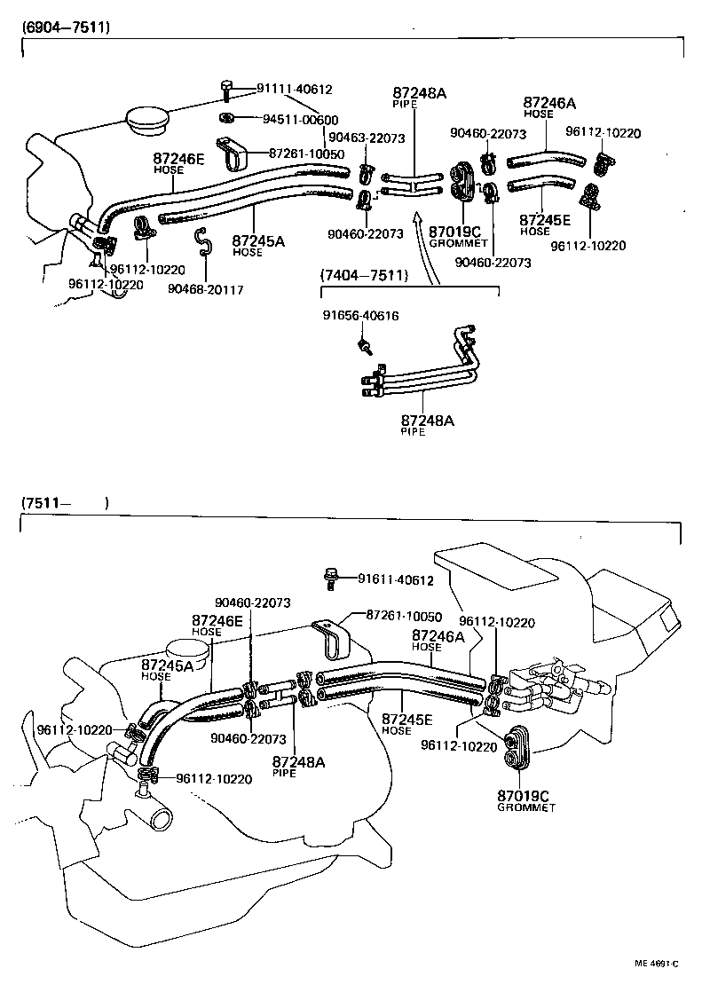  TOYOTA1000 |  HEATING AIR CONDITIONING WATER PIPING
