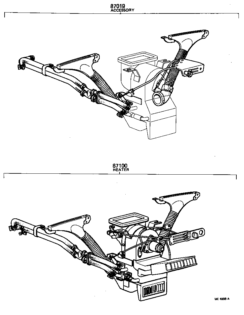  TOYOTA1000 |  HEATING AIR CONDITIONING SET