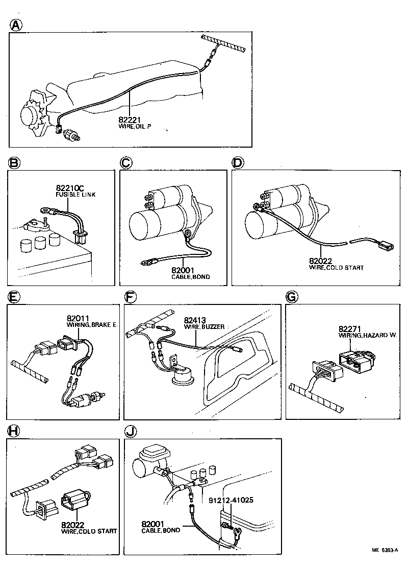  LAND CRUISER 40 50 |  WIRING CLAMP