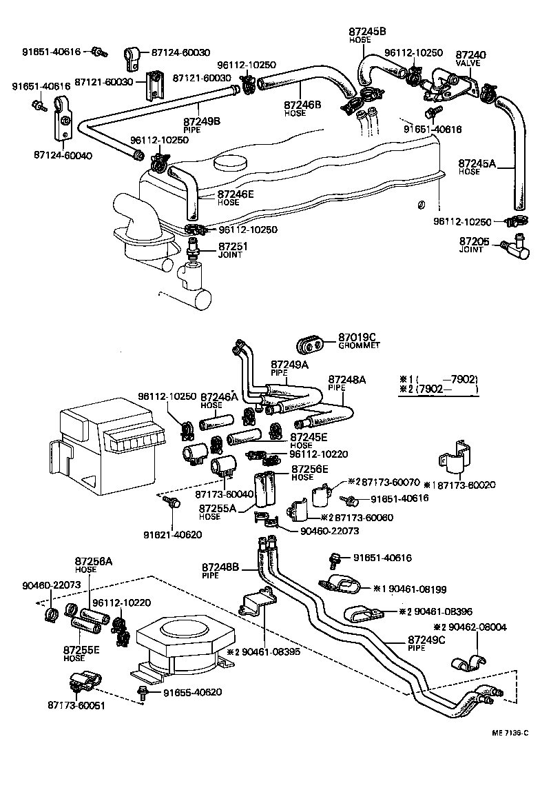  LAND CRUISER 40 50 |  HEATING AIR CONDITIONING WATER PIPING