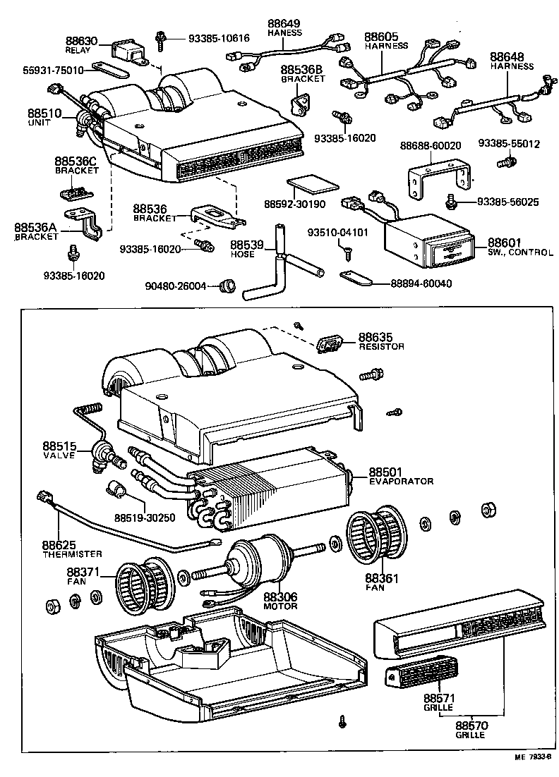  LAND CRUISER 40 50 |  HEATING AIR CONDITIONING COOLER UNIT