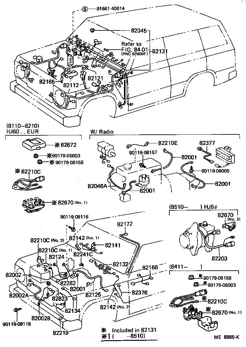  LAND CRUISER 60 |  WIRING CLAMP