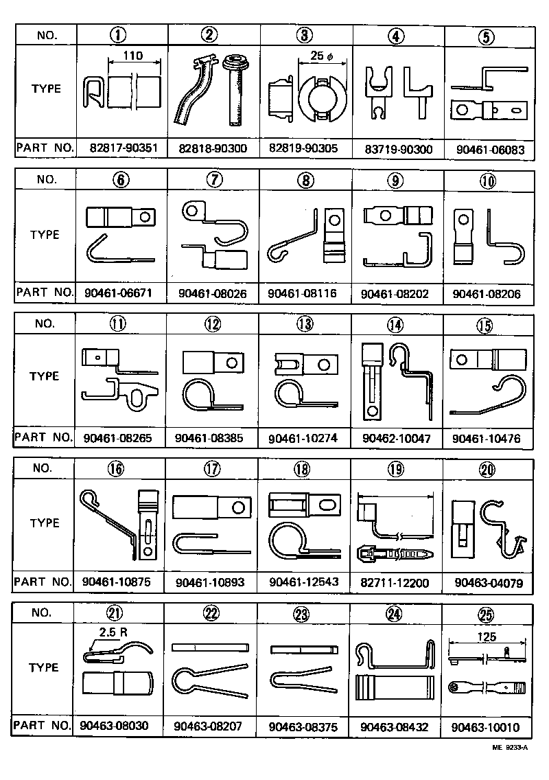  LAND CRUISER 40 |  WIRING CLAMP