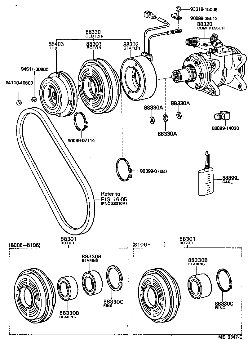  LAND CRUISER 60 |  HEATING AIR CONDITIONING COMPRESSOR