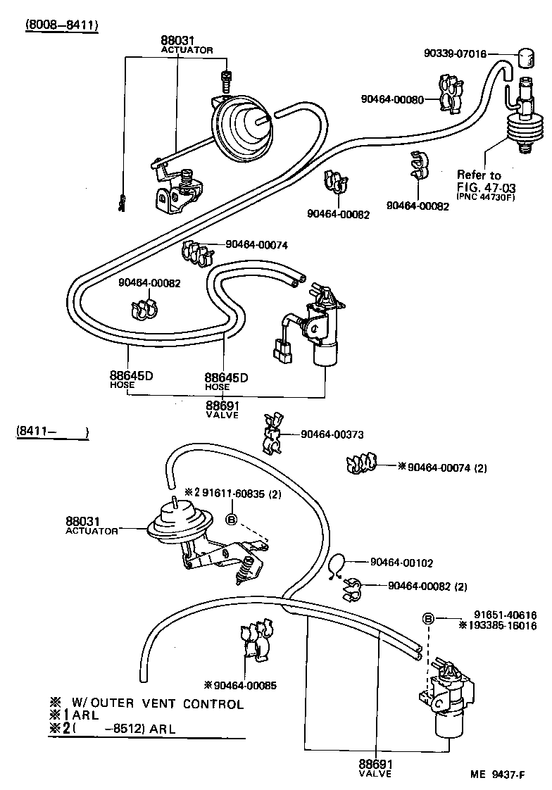  LAND CRUISER 60 |  HEATING AIR CONDITIONING VACUUM PIPING