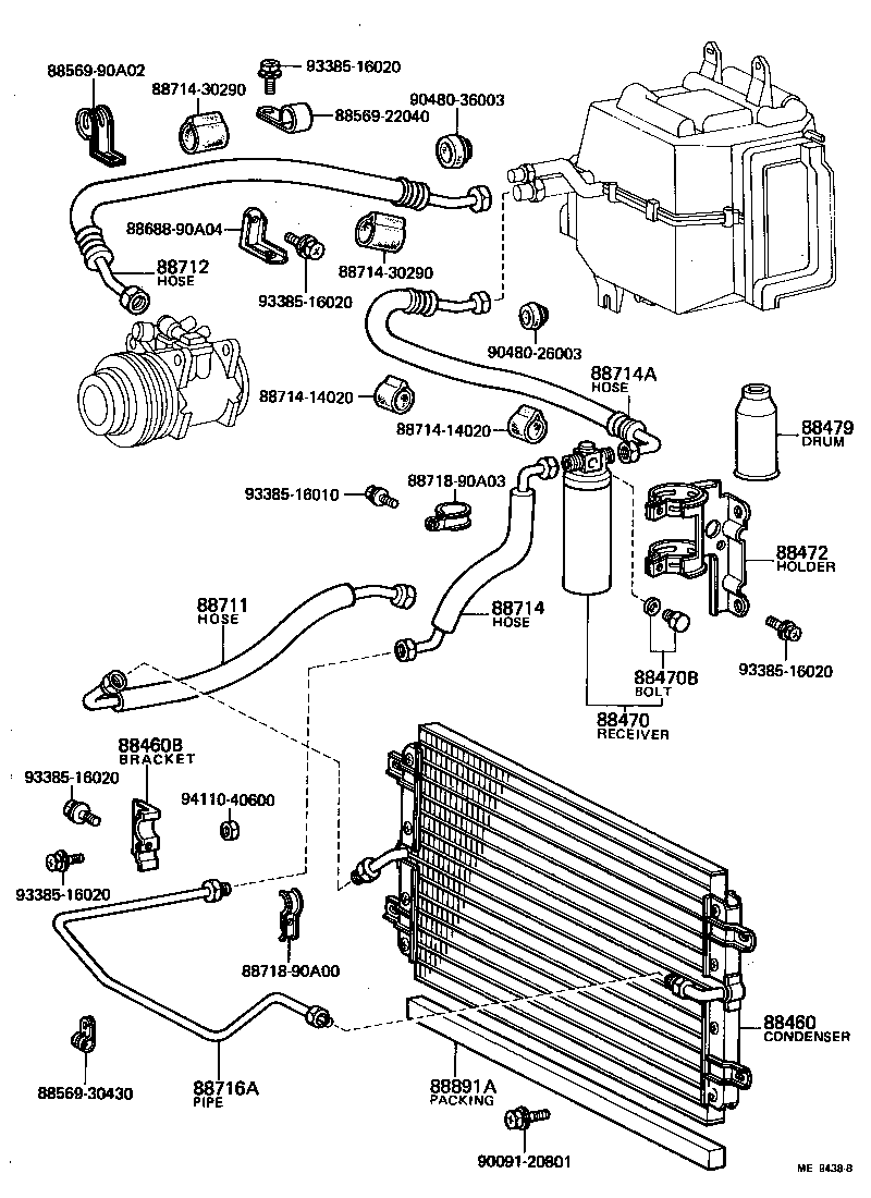  LAND CRUISER 60 |  HEATING AIR CONDITIONING COOLER PIPING