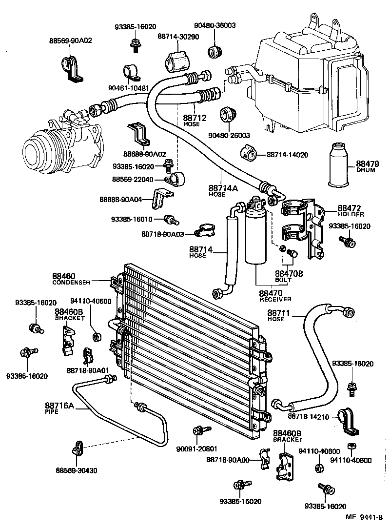  LAND CRUISER 60 |  HEATING AIR CONDITIONING COOLER PIPING