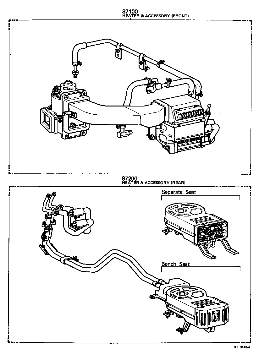  LAND CRUISER 40 |  HEATING AIR CONDITIONING SET