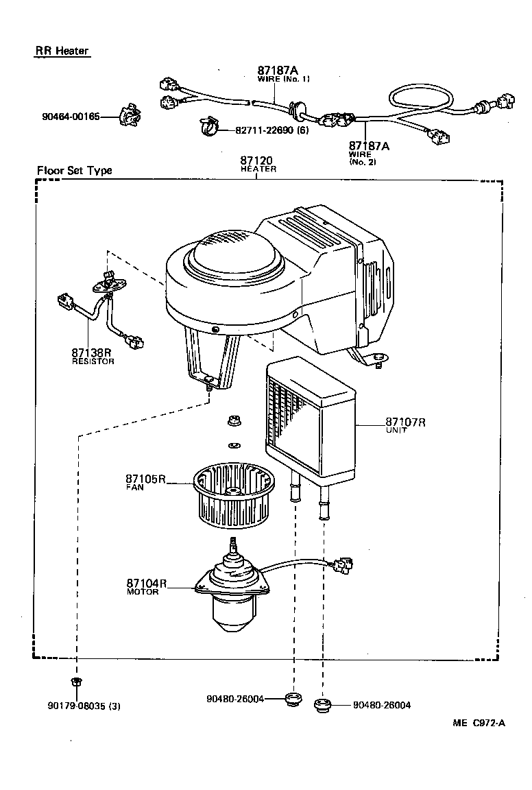  HIACE VAN COMUTER |  HEATING AIR CONDITIONING HEATER UNIT BLOWER