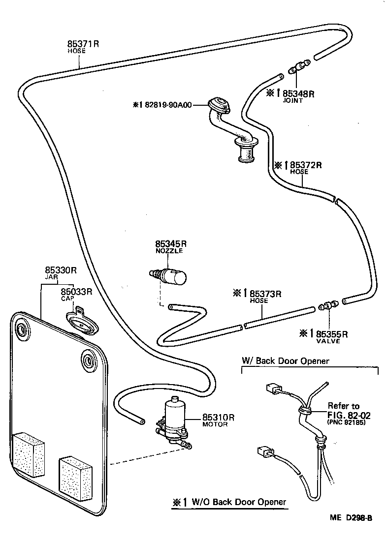  LAND CRUISER 60 |  REAR WASHER