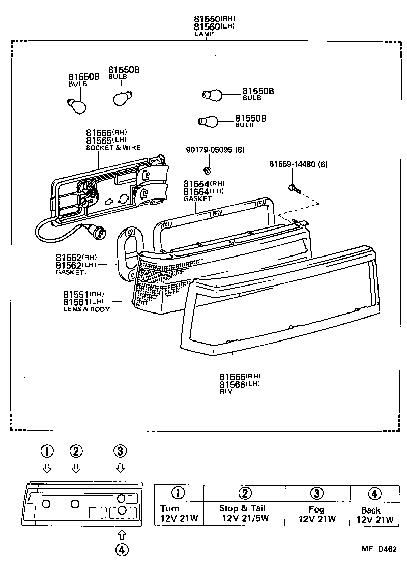  CELICA |  REAR COMBINATION LAMP