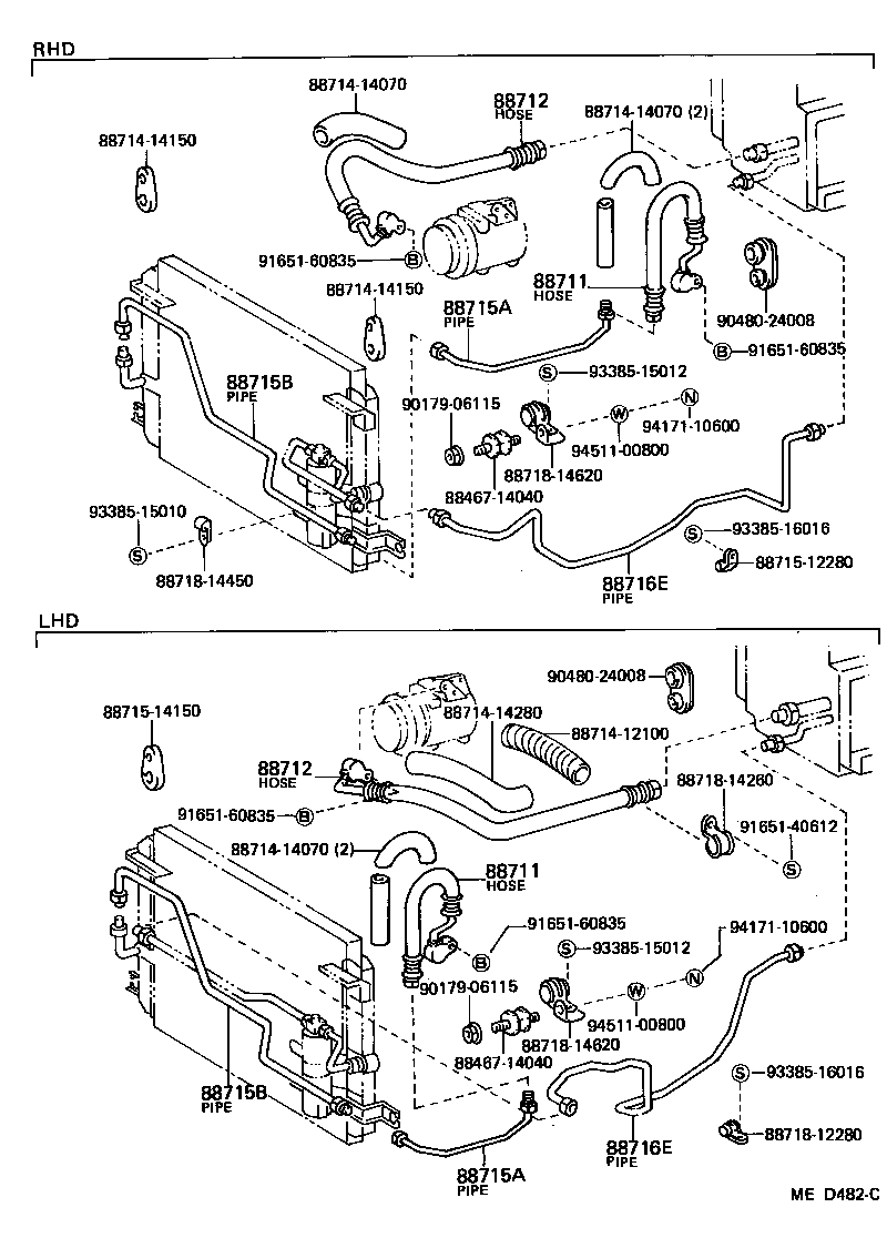  CELICA |  HEATING AIR CONDITIONING COOLER PIPING