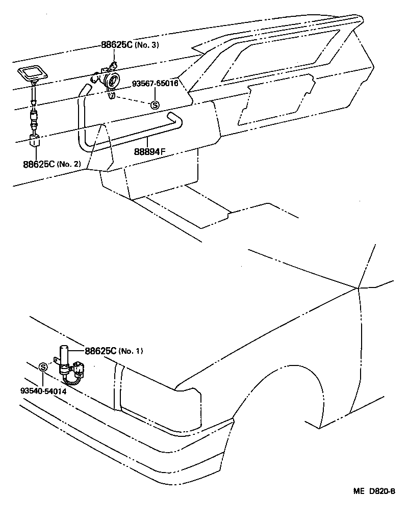  CROWN |  HEATING AIR CONDITIONING CONTROL AIR DUCT