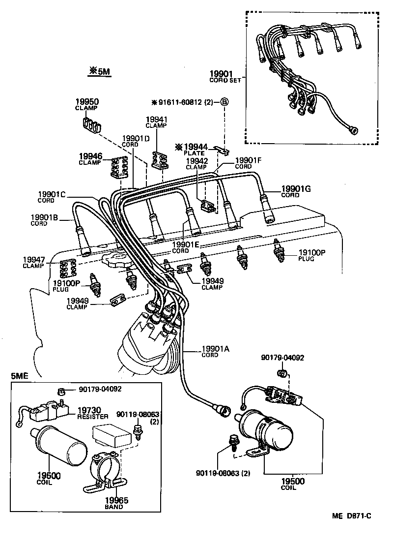  CROWN |  IGNITION COIL SPARK PLUG