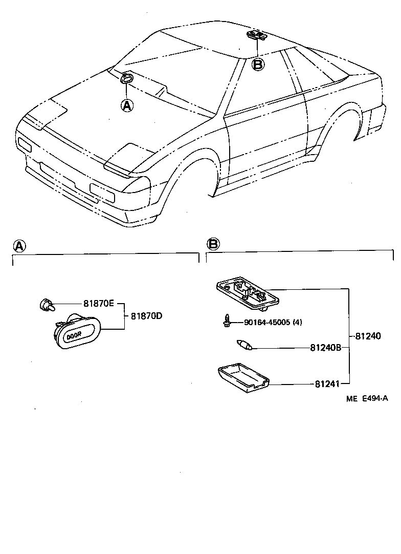  MR2 |  INTERIOR LAMP