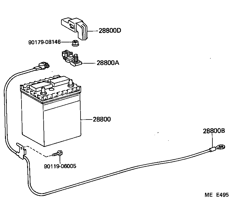  MR2 |  BATTERY BATTERY CABLE