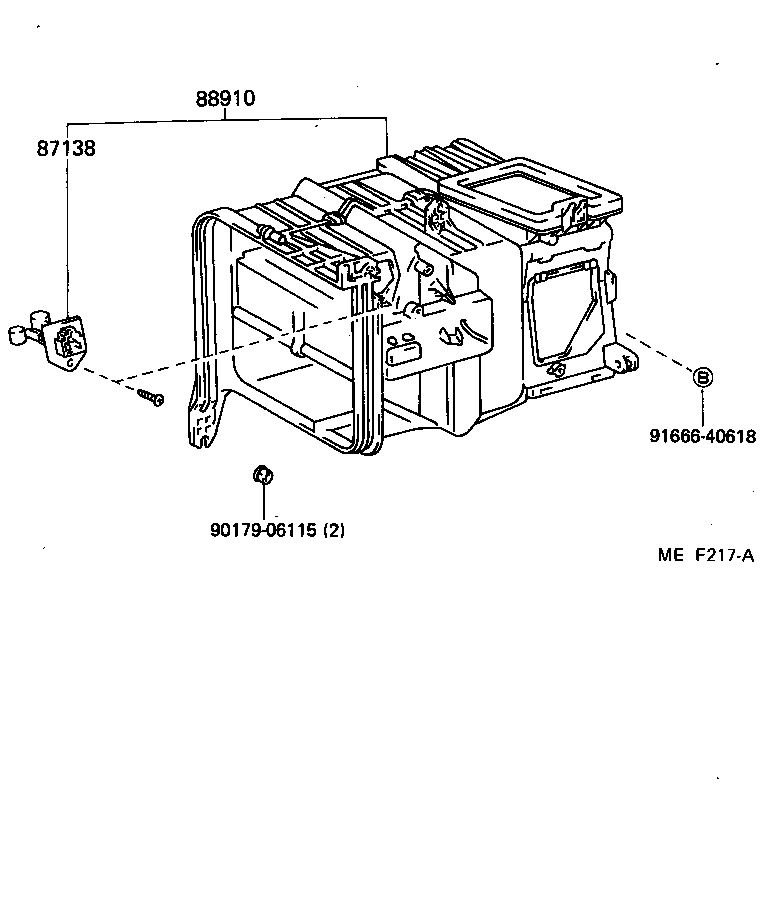  STARLET |  HEATING AIR CONDITIONING HEATER UNIT BLOWER