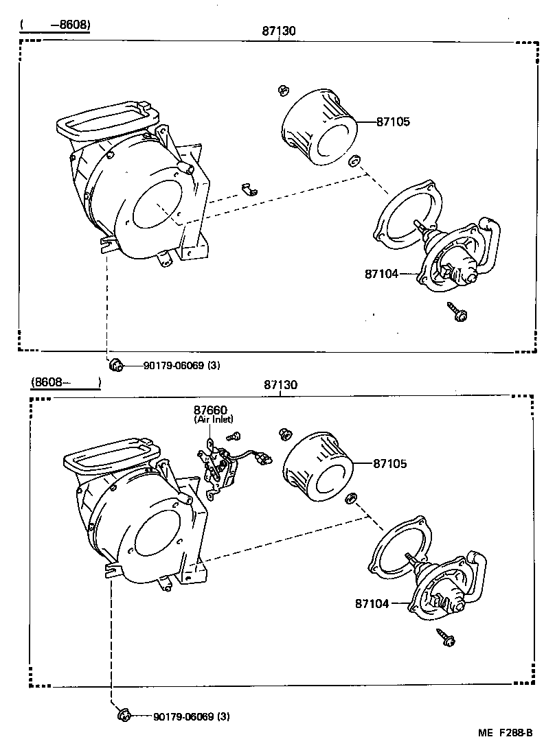  MR2 |  HEATING AIR CONDITIONING HEATER UNIT BLOWER