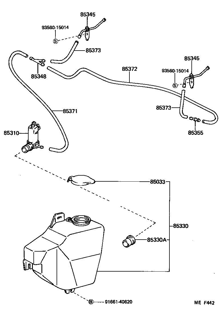  LAND CRUISER 60 |  WINDSHIELD WASHER