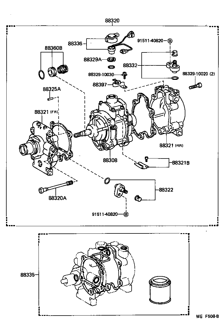  STARLET |  HEATING AIR CONDITIONING COMPRESSOR