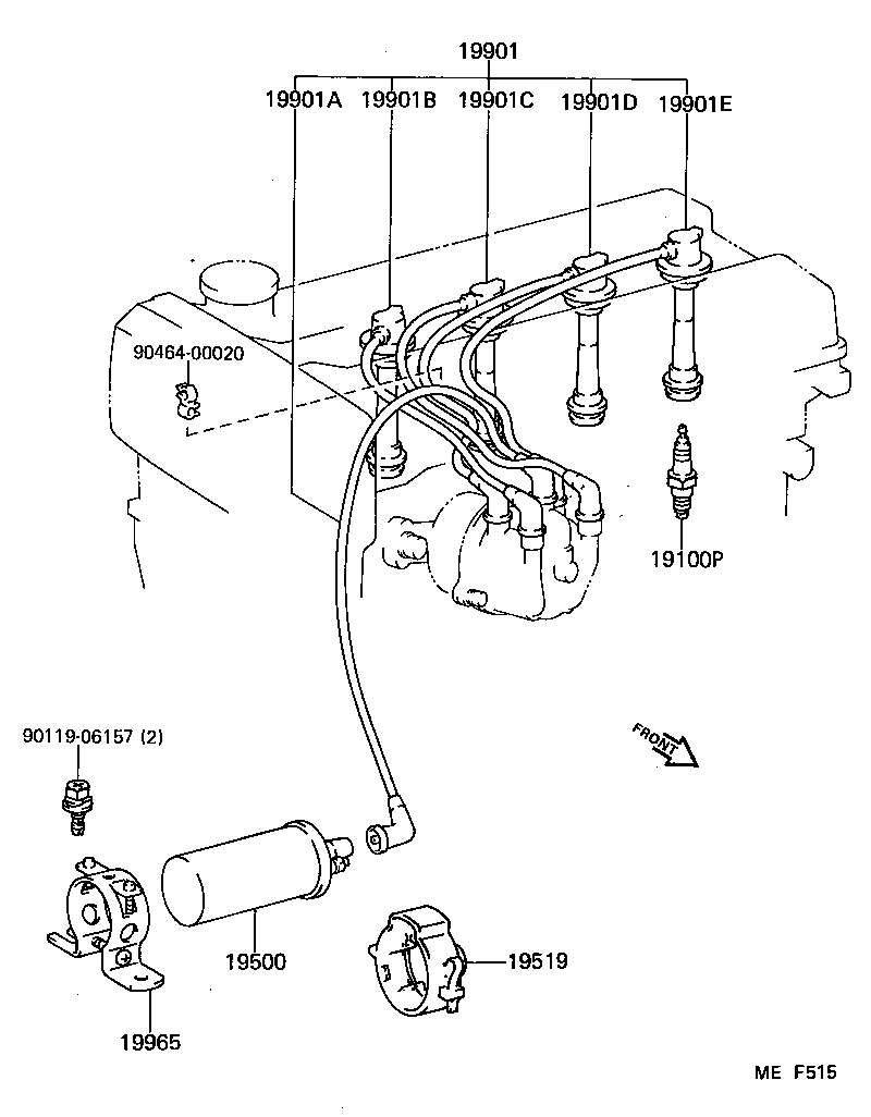  MR2 |  IGNITION COIL SPARK PLUG