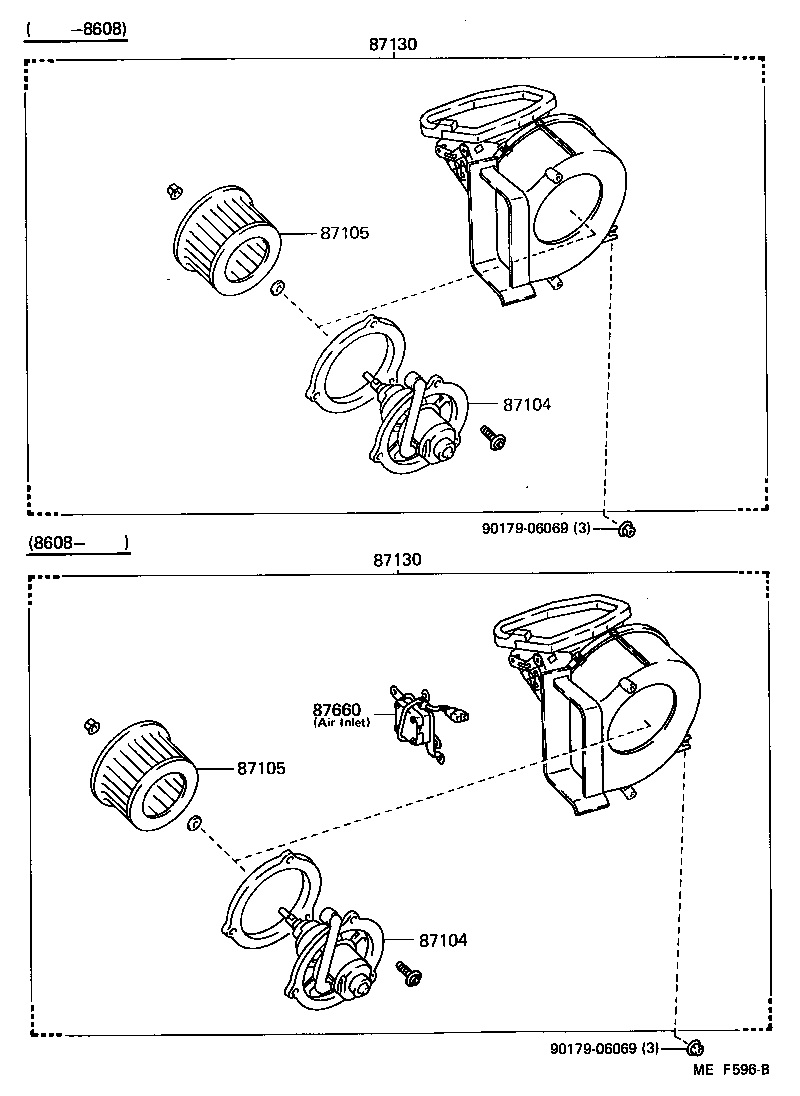  MR2 |  HEATING AIR CONDITIONING HEATER UNIT BLOWER