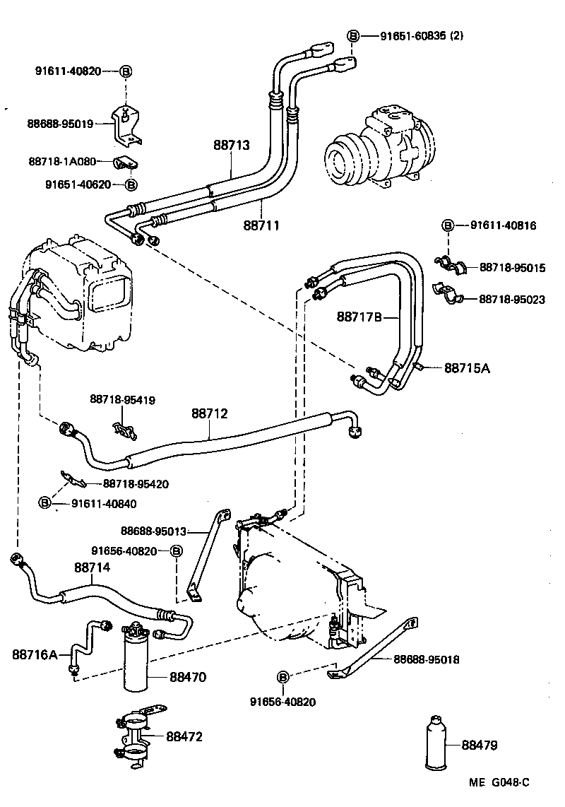  DYNA 150 |  HEATING AIR CONDITIONING COOLER PIPING