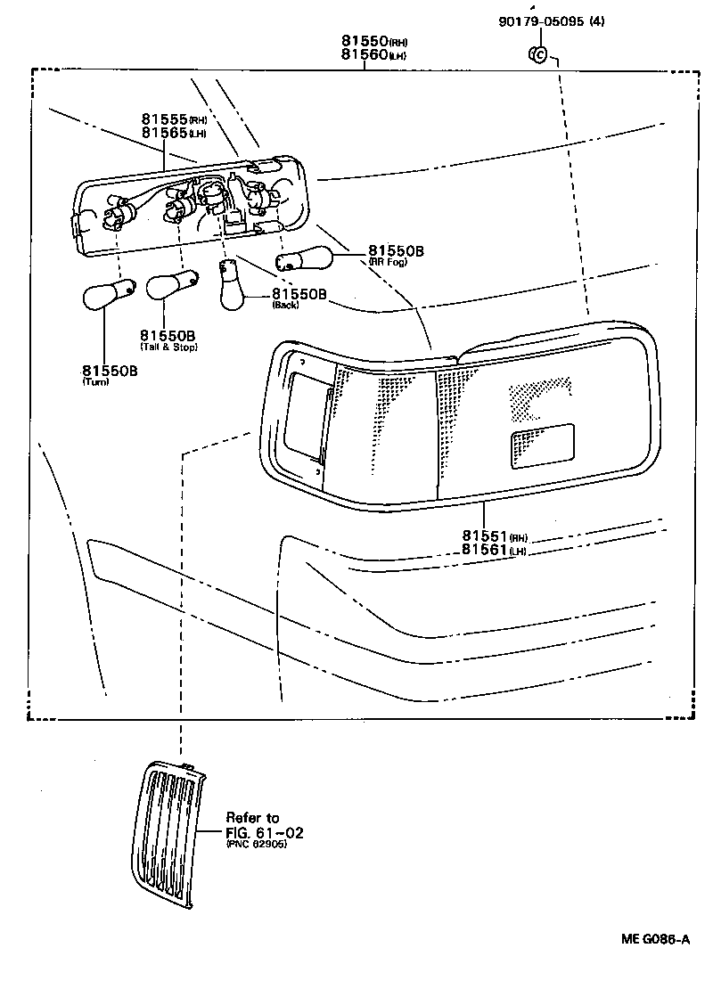  CELICA |  REAR COMBINATION LAMP