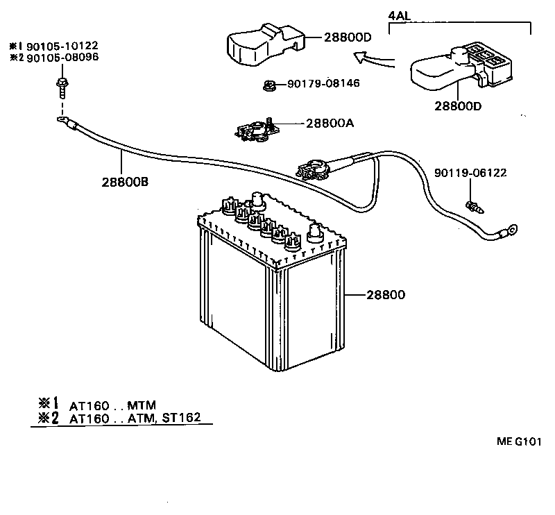  CELICA |  BATTERY BATTERY CABLE