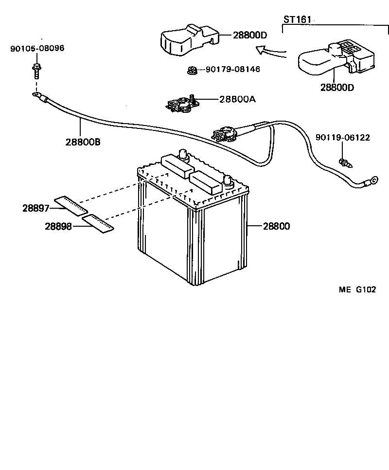  CELICA |  BATTERY BATTERY CABLE