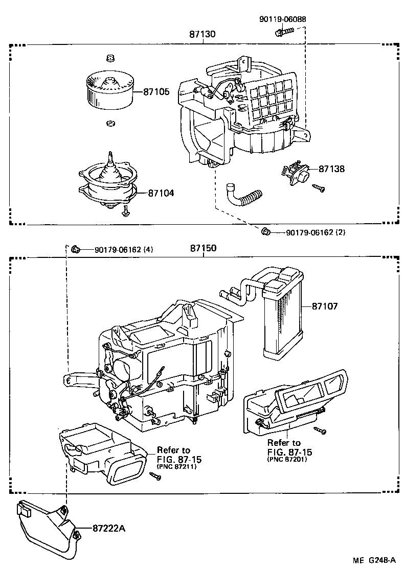  CELICA |  HEATING AIR CONDITIONING HEATER UNIT BLOWER