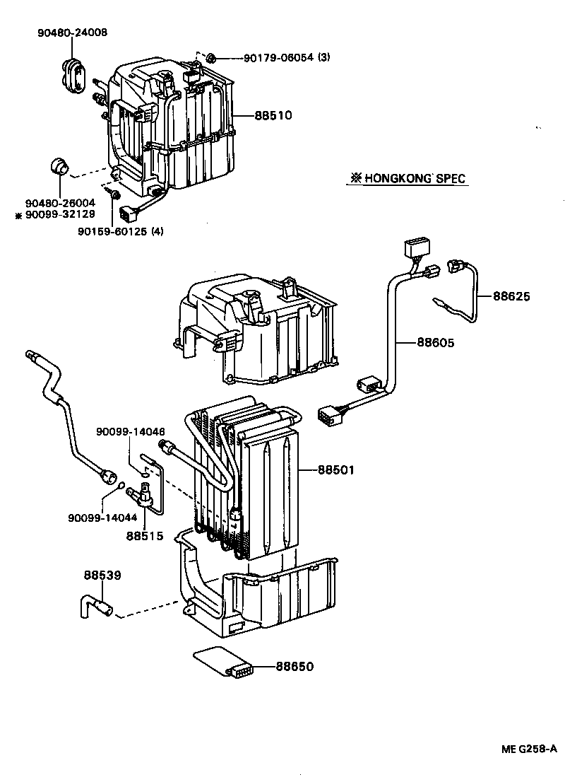  CELICA |  HEATING AIR CONDITIONING COOLER UNIT