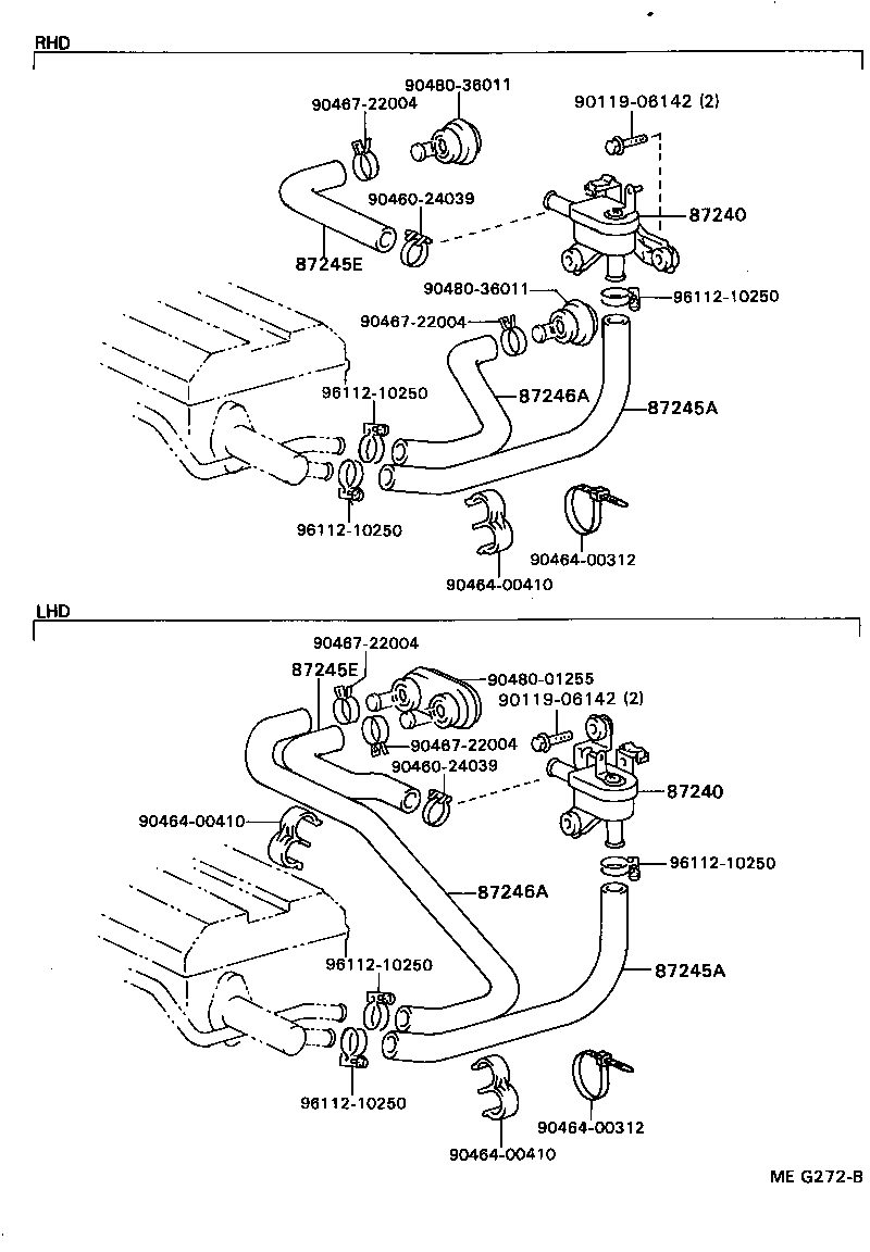  CELICA |  HEATING AIR CONDITIONING WATER PIPING