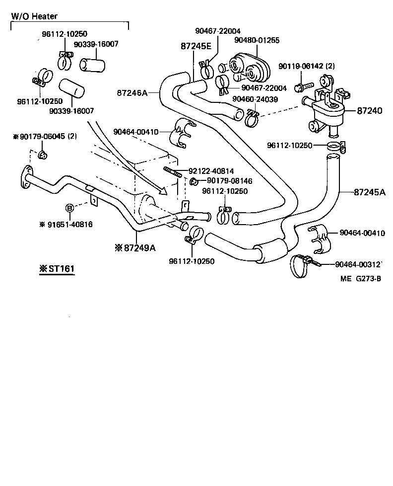  CELICA |  HEATING AIR CONDITIONING WATER PIPING