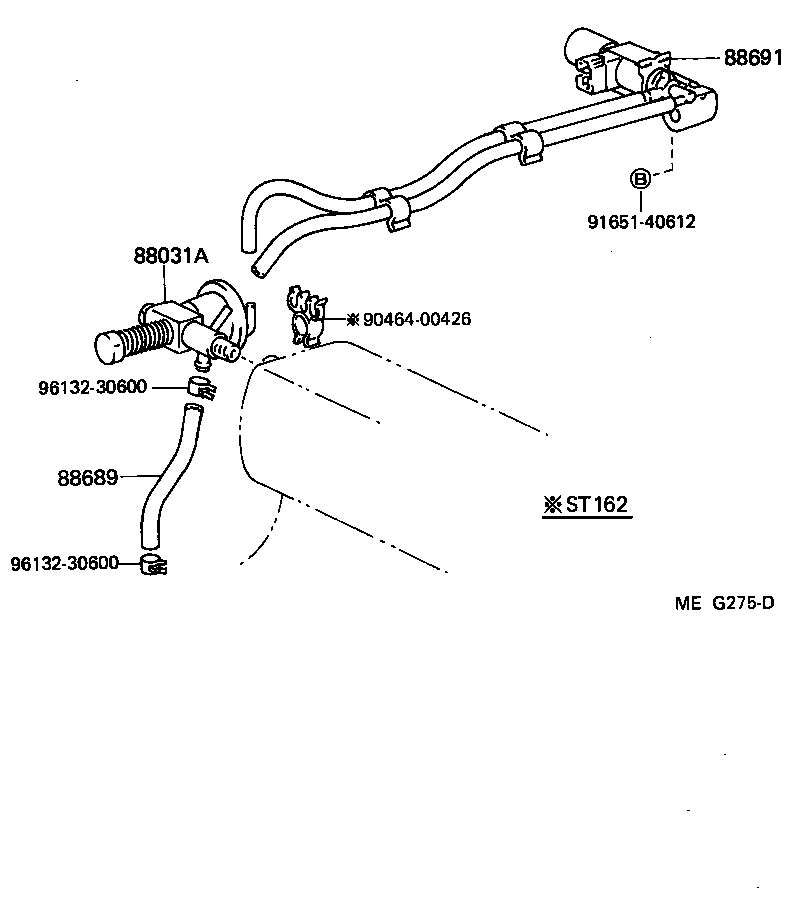  CELICA |  HEATING AIR CONDITIONING VACUUM PIPING