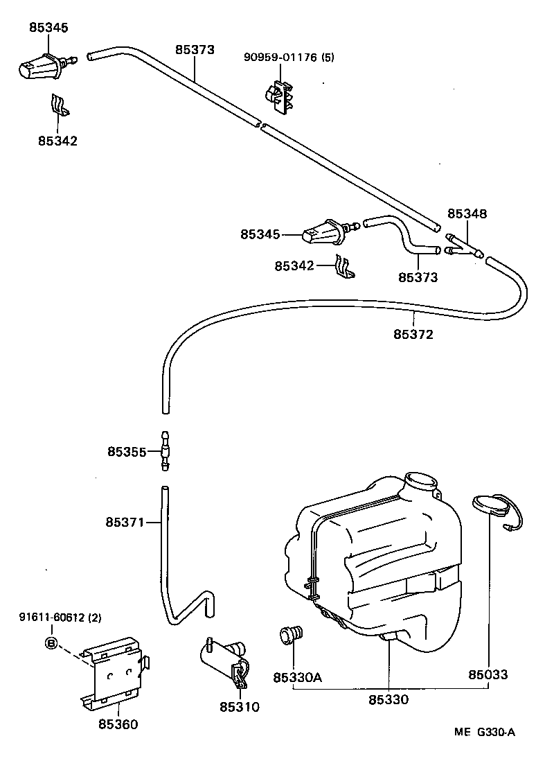  DYNA 100 |  WINDSHIELD WASHER