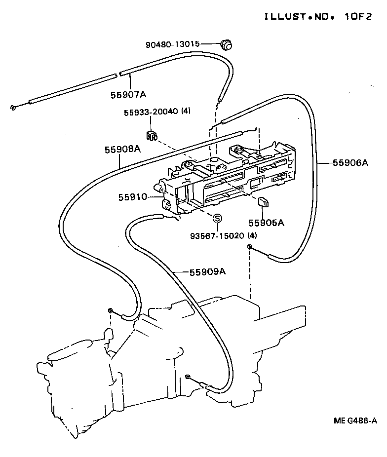  CELICA |  HEATING AIR CONDITIONING CONTROL AIR DUCT