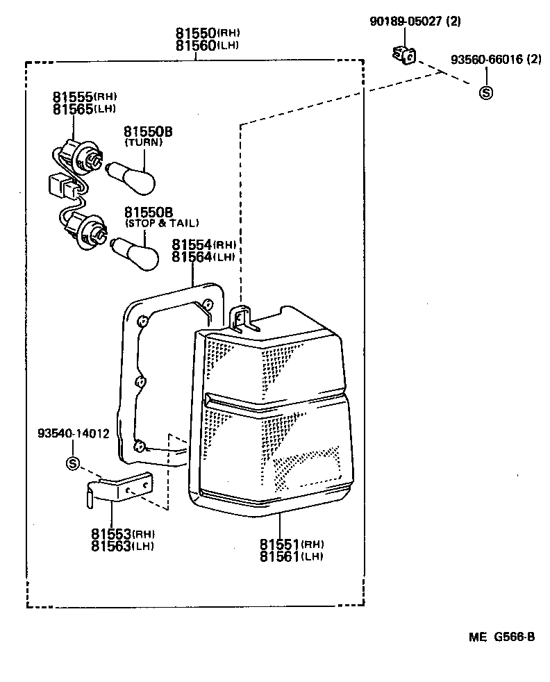  LITEACE VAN WAGON |  REAR COMBINATION LAMP